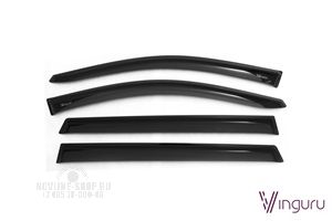 Дефлекторы окон Vinguru Nissan Pathfinder lV 2014- крос накладные скотч к-т 4шт., материал акрил