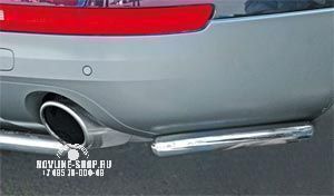 Защита задняя "уголки" d 42 "Audi Q7"
