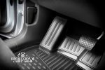 Коврики 3D в салон RENAULT Duster 4WD, 2011-2015, 4 шт. (ПУ, повышенная износостойкость)