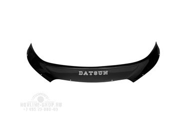 Дефлектор капота (ЕВРО крепеж) DATSUN ON-DO (широкий)2014- седан